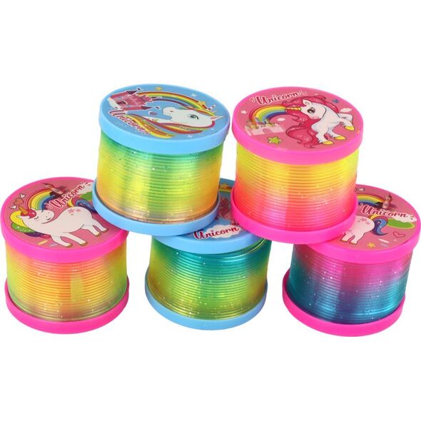 LeanToys Tęczowa Sprężyna Z Efektem Świetlnym Motyw Jednorożców 13655931 5905884452219
