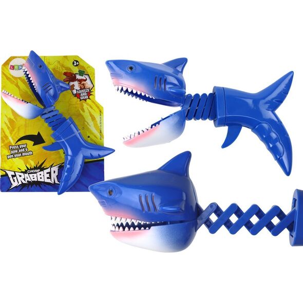 LeanToys Zabawka Gryząca Chwytacz Rekin Sprężyna Niebieski 13655936 5905991000440