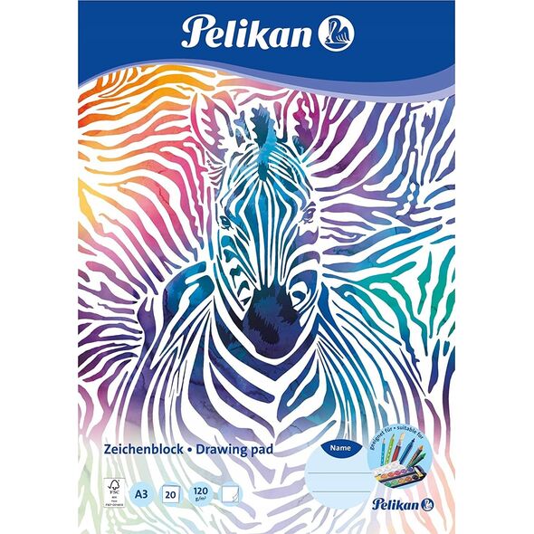 Pelikan Pelikan Zeichenblock DIN A3 120g/m2 20 Blatt 13672503 4012700236791