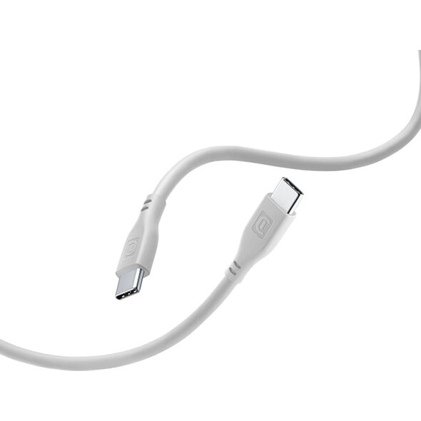 Kabel USB Cellular Line USB-C - USB-C 1.2 m Szary (USBDATASOFTC2CD) 13673147 8018080430749