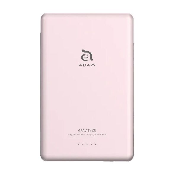 Powerbank Adam Elements Adam Elements Gravity C5 - magnetyczny powerbank bezprzewodowy 5000 mAh różowy - Gwarancja bezpieczeństwa. Proste raty. Bezpłatna wysyłka od 170 zł. 13673460 4710343473817