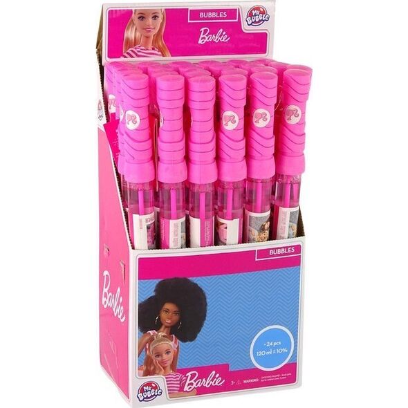 LeanToys Bańki Mydlane Miecz Barbie 120ml My Bubble Różowy 13674400 5904335850888