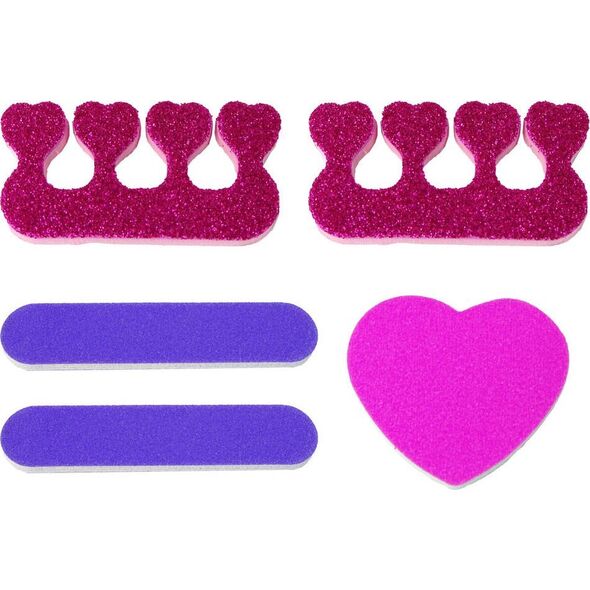 LeanToys Duży Zestaw Do Malowania Paznokci Lakiery Naklejki Separatory 13674437 5905214970307
