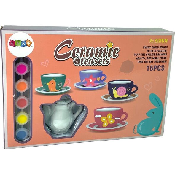 LeanToys Zestaw Do Herbaty DIY Farby Malowanie Porcelana 13674479 5905214974725