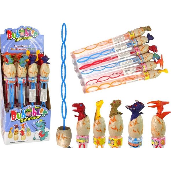 LeanToys Bańki Mydlane Dinozaury 34 cm Różne Kolory 13674549 5905323213395
