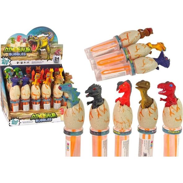 LeanToys Bańki Mydlane Dinozaury 18 cm Różne Kolory 13674550 5905323213401
