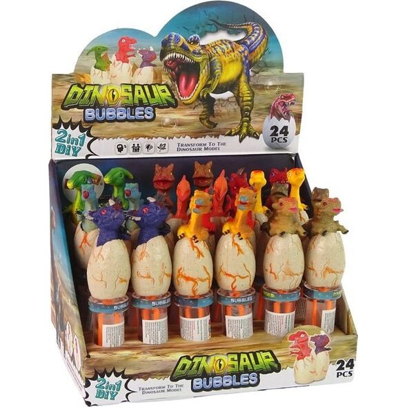 LeanToys Bańki Mydlane Dinozaury 18 cm Różne Kolory 13674550 5905323213401