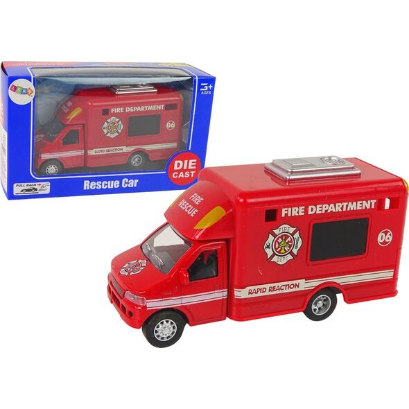LeanToys Auto Pojazd Ratunkowy Policja Straż Pożarna Napęd Frykcyjny 3 Modele 13674590 5905323214972