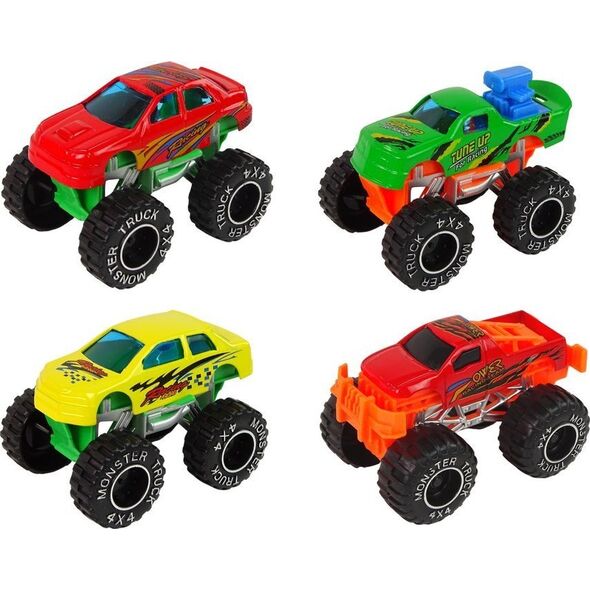 LeanToys Zestaw Pojazdów Auta Monster Truck Różne Kolory 9 szt. 13674591 5905323215078