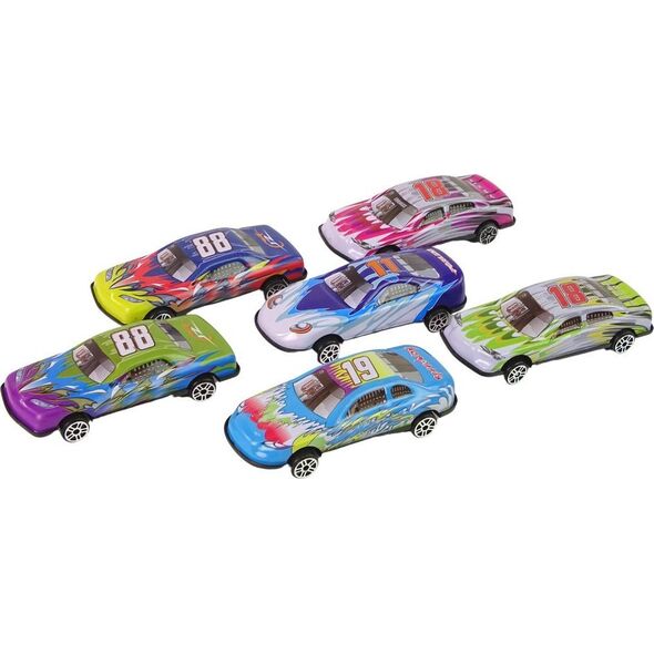 LeanToys Zestaw Ciężarówka Transportowa Auta Wyścigowe 12szt. 13674592 5905323215108