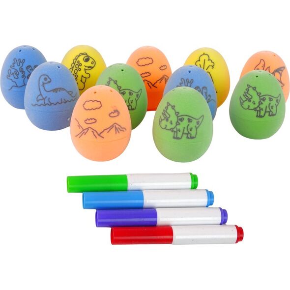 LeanToys Zestaw DIY Malowanie Jaj Dinozaury 13674634 5905323216877
