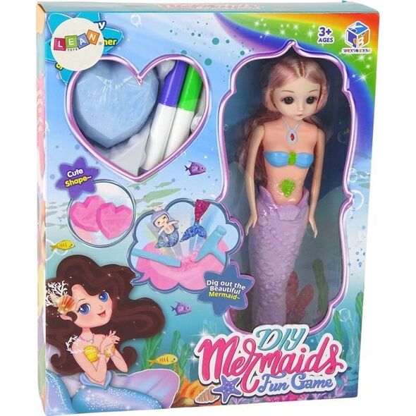 LeanToys Zestaw DIY Syrena Fioletowa Skarby Wykopaliska 13674635 5905323216907
