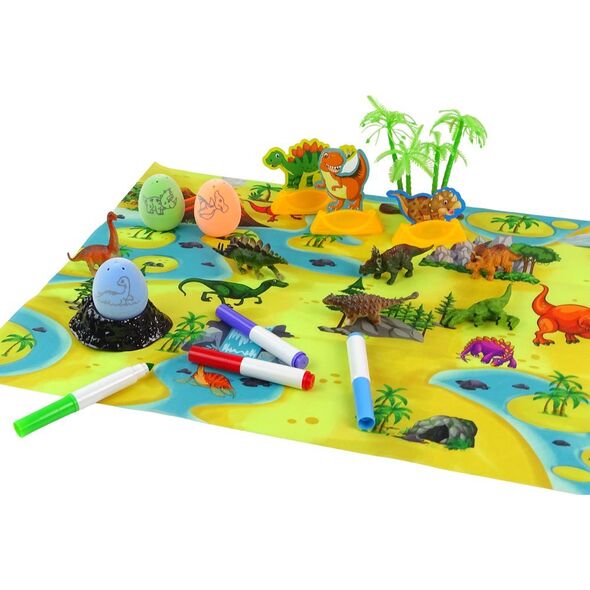 LeanToys Zestaw Kreatywny DIY Dinozaury Jaja Do Malowania Transporter 13674636 5905323216884