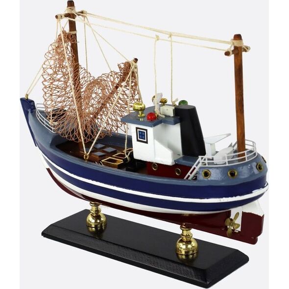 LeanToys Statek Kolekcjonerski Drewniany Kuter Rybacki 13674646 5905323217751