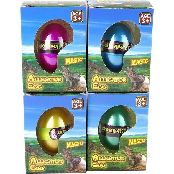 LeanToys Rosnące Jajo Aligatora Krokodyla 6cm 13674759 5905515353687