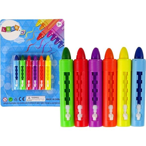 LeanToys Zestaw Kredki Pastelowe Pastele 6 szt. 13674775 5905515354073