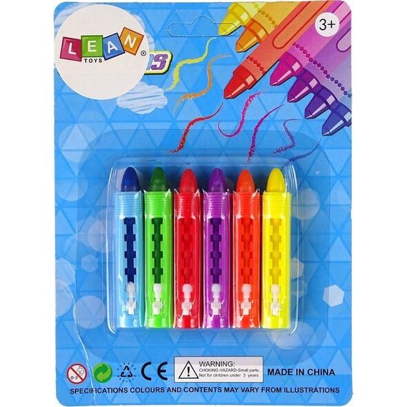 LeanToys Zestaw Kredki Pastelowe Pastele 6 szt. 13674775 5905515354073