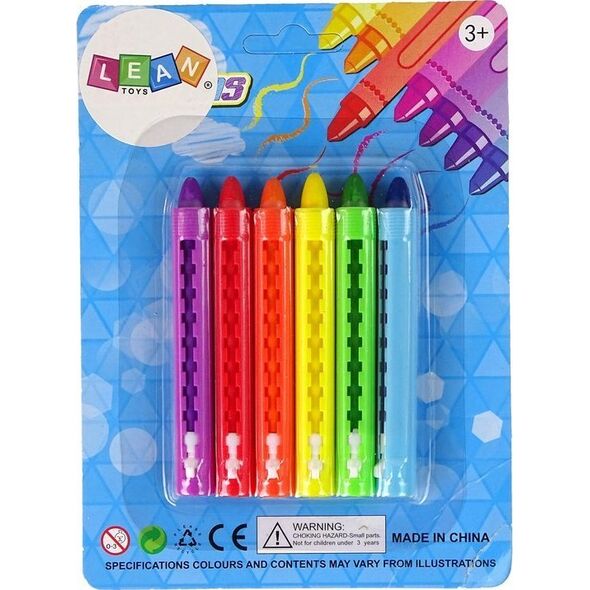 LeanToys Zestaw Kredki Pastelowe Pastele 6 szt. 13674776 5905515354066