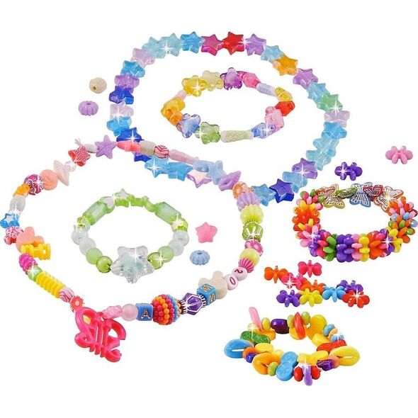 LeanToys Zestaw Do Robienia Biżuterii Koraliki Wisiorki 13674829 5905515356282