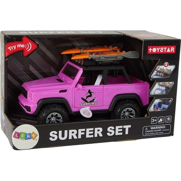 LeanToys Auto Terenowe 1:14 Napęd Frykcyjny Różowe Surfing 13674898 5905515358583