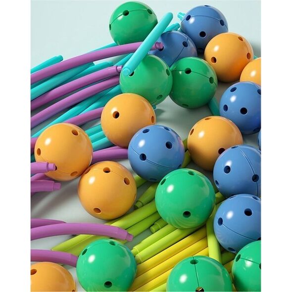 LeanToys Zestaw Klocków 3D Konstrukcyjne Geometric 142el. 13674969 5905679070727