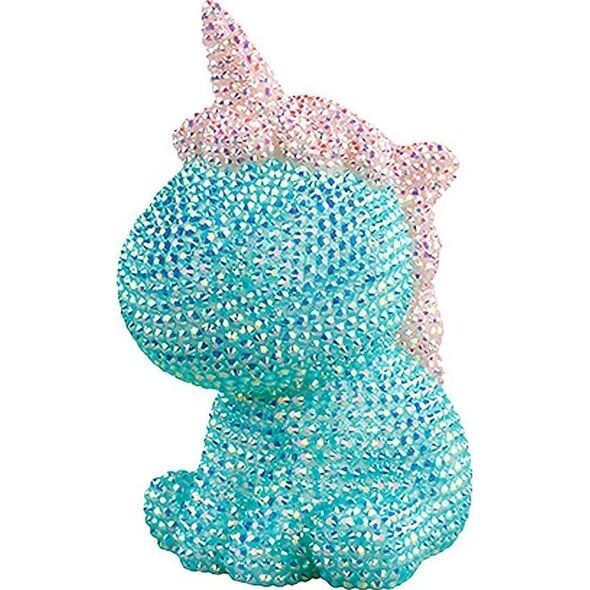 LeanToys Zestaw Jednorożec DIY Diamenty Kryształki Błękitny 13675008 5905679071632