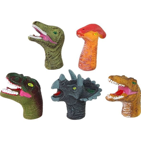 LeanToys Pacynki na Palce Dinozaury Kolorowe 5 Sztuk 13675024 5905679072295