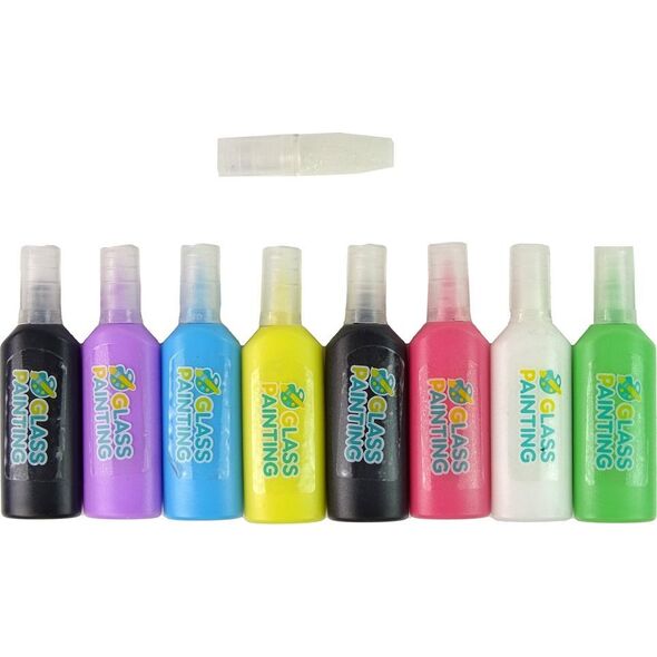 LeanToys Naklejki Na Okno Meble Słodkości DIY 8 Kolorów Brokat 13675027 5905679072363