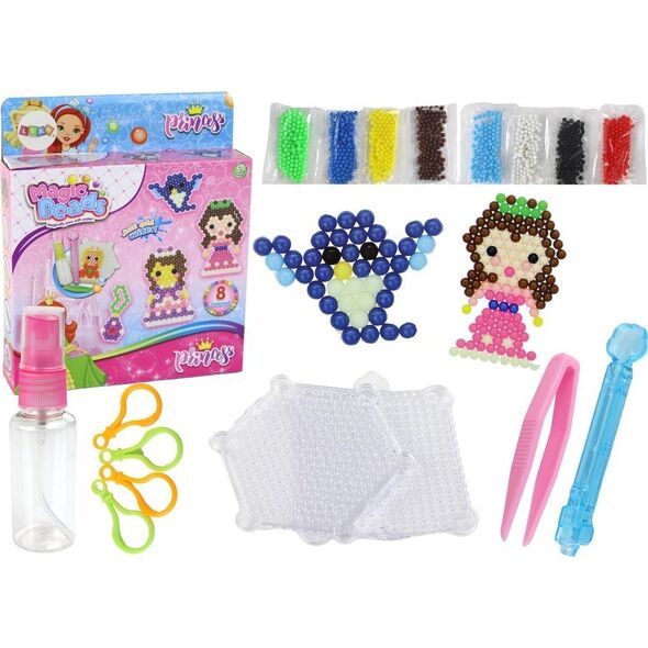 LeanToys Zestaw Koralików Wodnych DIY Magiczne Koraliki 8 Kolorów Księżniczki 13675048 5905679073469