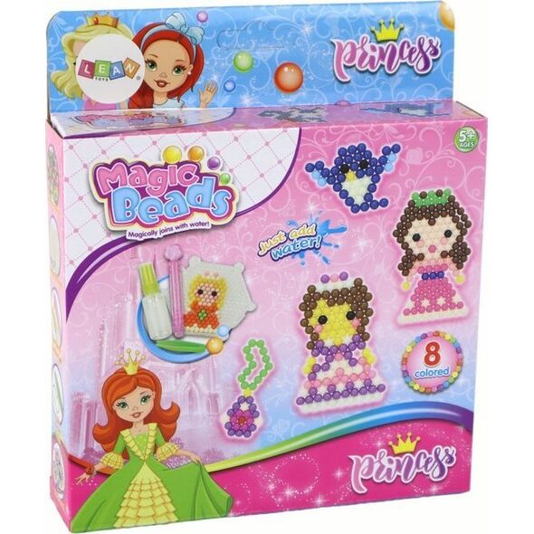 LeanToys Zestaw Koralików Wodnych DIY Magiczne Koraliki 8 Kolorów Księżniczki 13675048 5905679073469