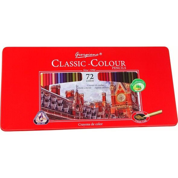 LeanToys Zestaw 72 Kredek Artystycznych Metalowy Pojemnik 13675141 5905679076644