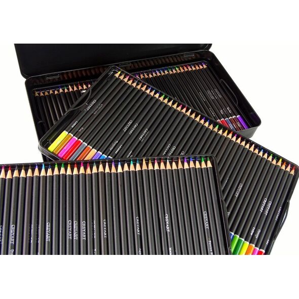 LeanToys Zestaw 120 Kredek Artystycznych Metalowy Pojemnik 13675153 5905679076705