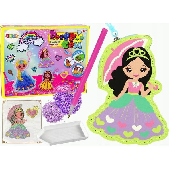 LeanToys Zestaw Koralików Do Wyklejania DIY Księżniczka Brelok Kieszonka 13675640 5905884459218