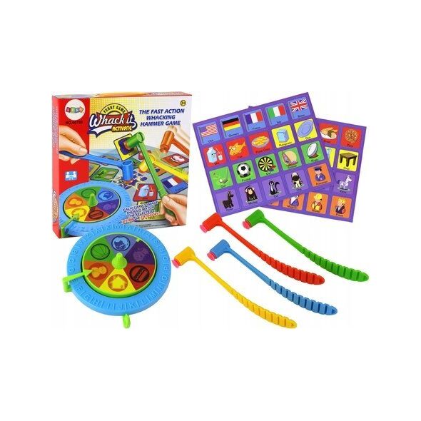 LeanToys Gra Zręcznościowa Konkurencyjna Karciana Spinner Uderz Młotkiem 13675721 5905991001874