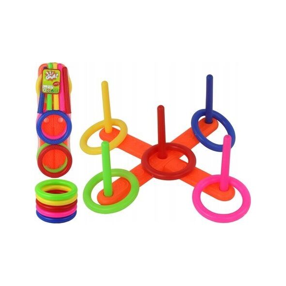 LeanToys Gra Zręcznościowa Rzut Do Celu Kolorowe Obręcze 13675750 5905991002871