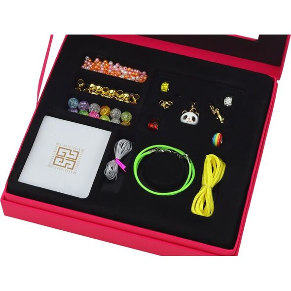 LeanToys Zestaw do Tworzenia Bransoletek Biżuterii Zawieszki Koraliki 13675816 5905991004219