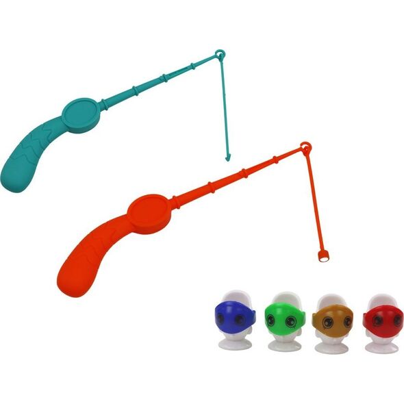LeanToys Gra Zręcznościowa Łowienie Rybek Stolik Dinozaur Pomarańczowy 13675818 5905991004295