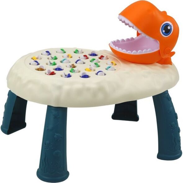LeanToys Gra Zręcznościowa Łowienie Rybek Stolik Dinozaur Pomarańczowy 13675818 5905991004295