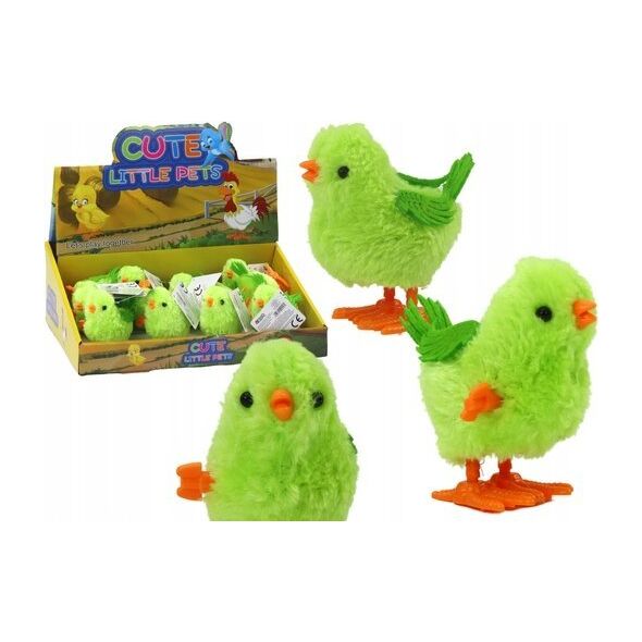 LeanToys Skaczący Kurczak Zabawka Nakręcana Figurka Zielony 13675842 5905991004561