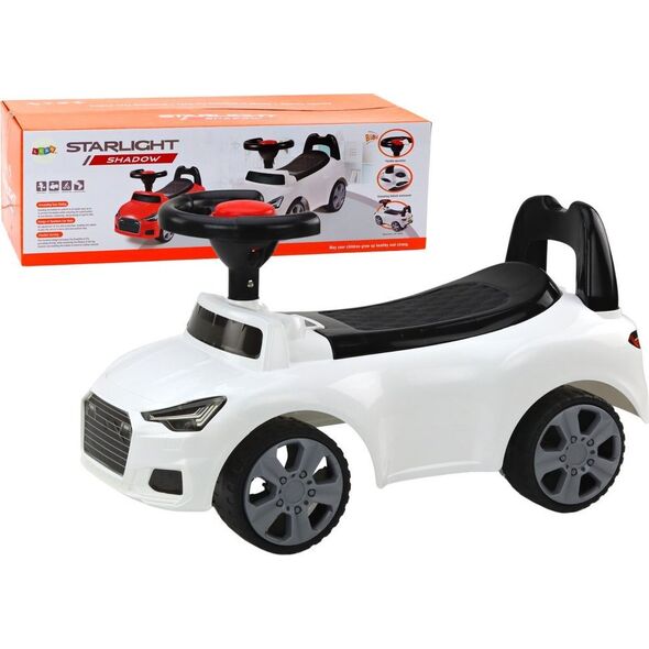 LeanToys Samochód Jeździk Z Oparciem QX-3396 Klakson Schowek Biały 13675903 5905991005445