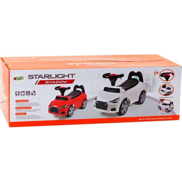 LeanToys Samochód Jeździk Z Oparciem QX-3396 Klakson Schowek Biały 13675903 5905991005445