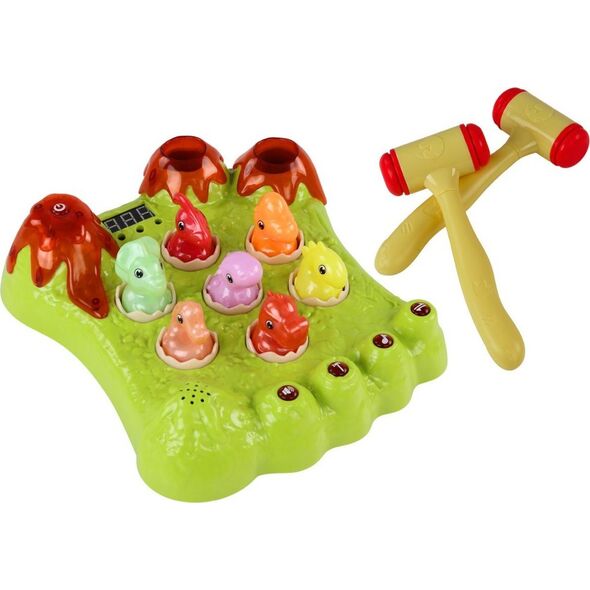 LeanToys Gra Wack-A-Mole Dinozaury Plansza Młotki Zielona Światła Dźwięki 13675951 5905991006268