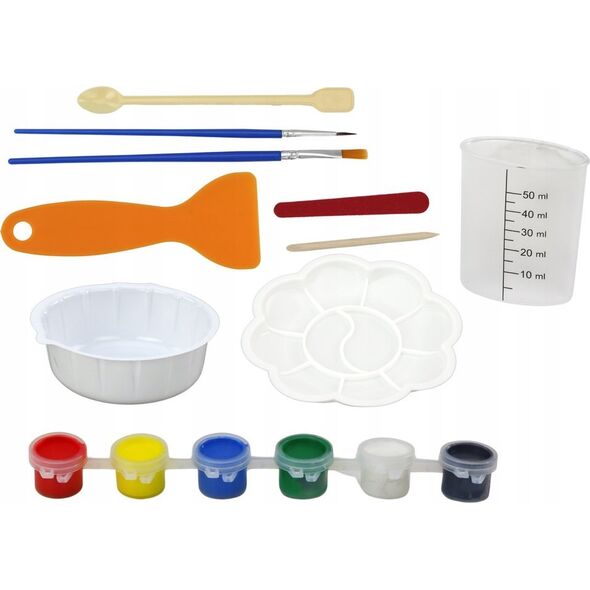 LeanToys Zestaw Kreatywny Artystyczny Ptaki 3D Gips Farbki 13675959 5905991006404