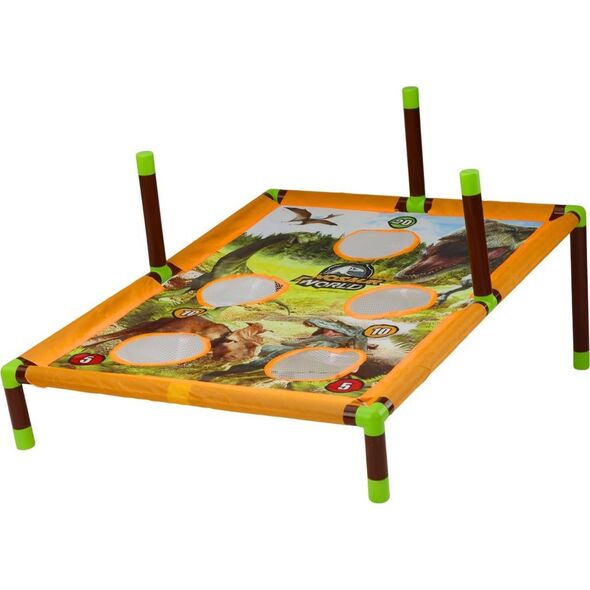 LeanToys Gra Zręcznościowa Rzut Woreczkiem Obręczą 2w1 Plansza Dinozaury 13676022 5905991007357