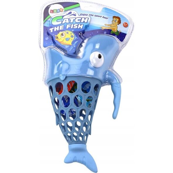 LeanToys Koszyczek Do Łowienia Rybek Rekin Uchwyt Rybki Niebieski 13676025 5905991007432