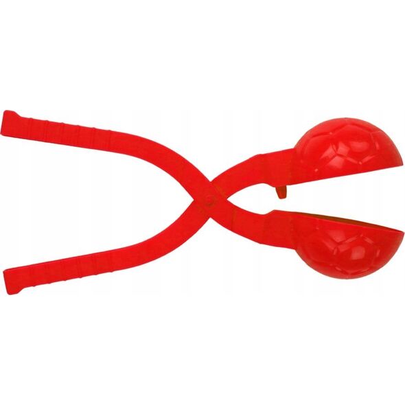 LeanToys Śnieżkomat Maszynka do Kulek Śnieżnych Wzór Piłki Czerwona 20cm x 5cm x 5cm 13676037 5905991007579