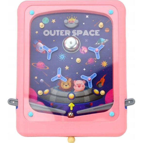 LeanToys Kosmiczna Gra Zręcznościowa Flipper Plansza Różowa 13676145 5905991009672
