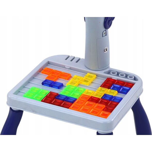 LeanToys Mini Projektor Stolik Tetris 2w1 Jednorożec Niebieski 13676154 5905991009801
