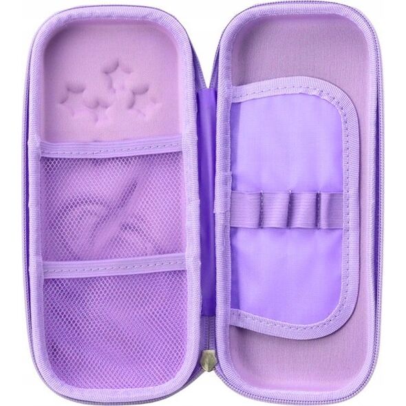 Piórnik LeanToys Piórnik Z Jednorożcem Rozkładany 3D Fioletowy 23x10x5 cm 13676175 5905991010388