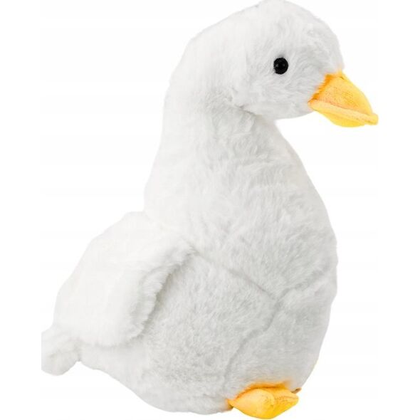 LeanToys Pluszowa Gęś Maskotka Biała Przytulanka Pluszak Kaczka 40 cm 13676176 5905991010548